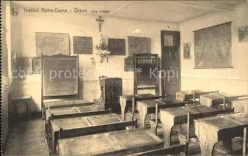 Schule Klassenzimmer Institut Notre Dame Dison  Kat. Kinder