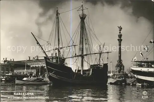 Segelschiffe Barcelona Carabela Santa Maria  Kat. Schiffe