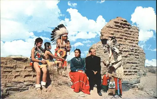 Indianer Native American Pfarrer Indian family  Kat. Regionales