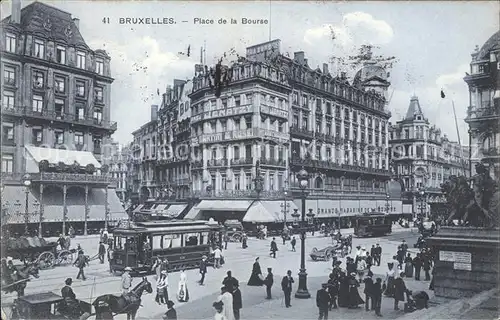 Strassenbahn Bruxelles Place de la Bourse  Kat. Strassenbahn