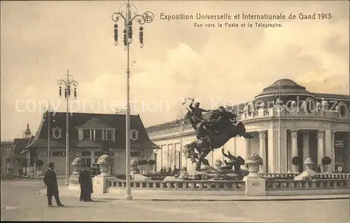 Exposition Universelle Gand 1913 Poste Telegraphe Kat. Expositions