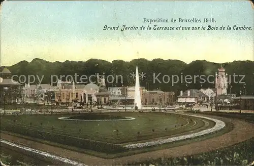 Exposition Universelle Bruxelles 1910 Grand Jardin Bois de la Cambre Kat. Expositions