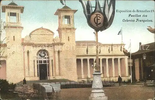 Exposition Universelle Bruxelles 1910 Pavillon des Colonies Francaises Kat. Expositions