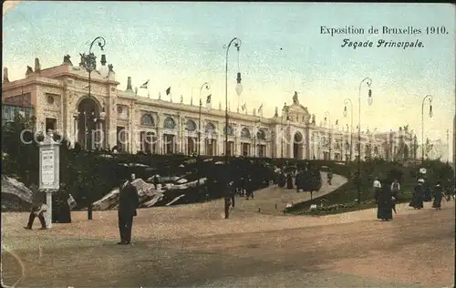 Exposition Universelle Bruxelles 1910 Facade Principale Kat. Expositions