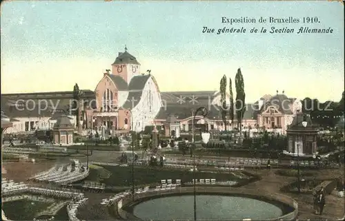 Exposition Universelle Bruxelles 1910 Section Allemande  Kat. Expositions
