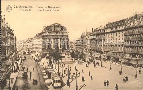 Strassenbahn Bruxelles Place de Brouckere Kat. Strassenbahn