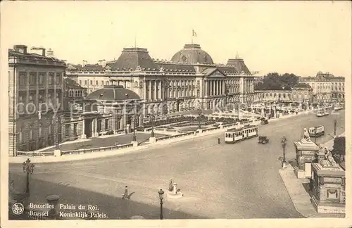 Strassenbahn Bruxelles Palais du Roi Kat. Strassenbahn