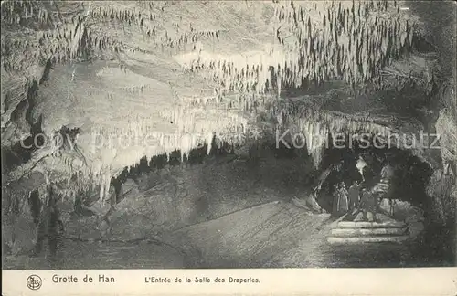Hoehlen Caves Grottes Han Salle des Draperies Kat. Berge