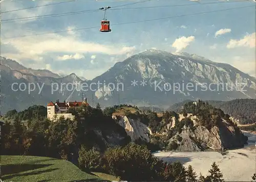 Seilbahn Rhaezuens-Feldis Schloss Rhaezuens  / Bahnen /