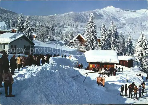 Skifahren Flims Waldhaus Skiwiese  Kat. Sport