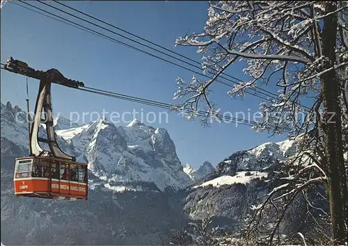 Seilbahn Meiringen-Reuti Engelhoerner Wetterhrongruppe / Bahnen /