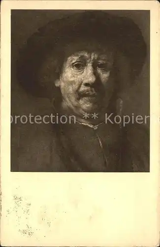 Rembrandt Portrait of Himself Selbstbildnis Kat. Persoenlichkeiten