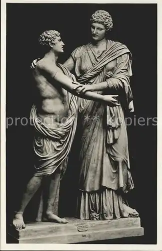 Skulpturen Electra ed Oreste Roma Museo Nazionale Romano Kat. Skulpturen