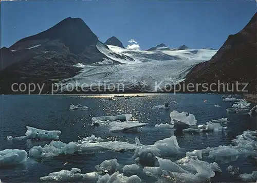 Gletscher Griesgletscher Griessee ob Ulrichen Wallis  Kat. Berge