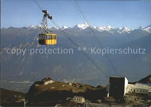 Seilbahn Montana-Crans s/Sierre Weisshorn  / Bahnen /