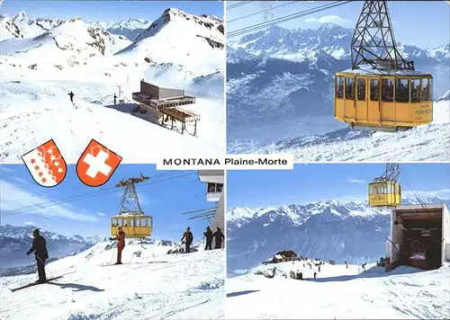 Seilbahn Plaine-Morte Montana  / Bahnen /