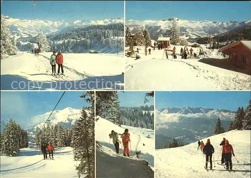 Skifahren Sportbahnen Gruesch Skilift Suny Danusa Kat. Sport