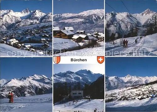Skilift Buerchen Wallis Skigebiet Moosalp  Kat. Bahnen