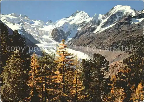 Gletscher Morteratschgletscher Bellavista Piz Bernina Kat. Berge