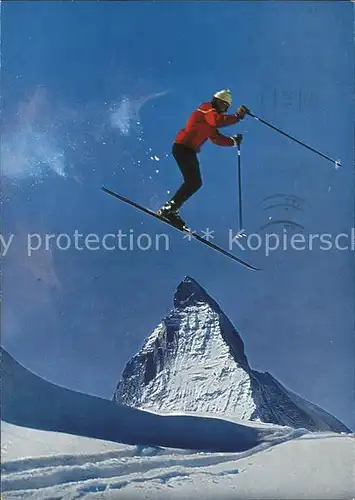Skispringen Skispringer Matterhorn  Kat. Sport