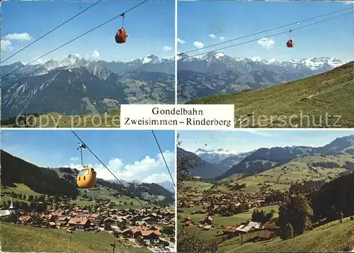 Seilbahn Zweisimmen-Rinderberg  / Bahnen /