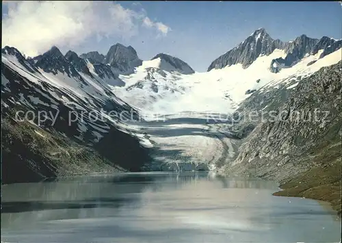 Gletscher Oberaar Stausee Rosshoerner Oberaarjoch Kat. Berge