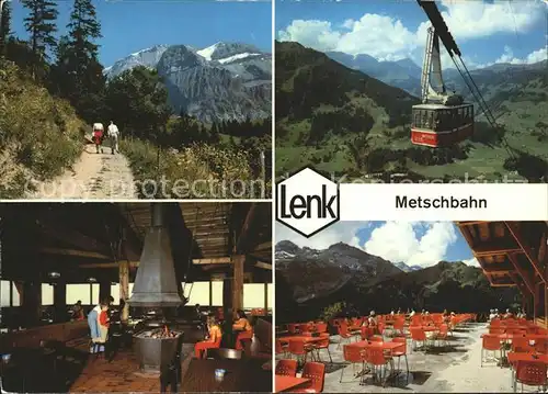 Seilbahn Metsch Berghaus Metsch Lenk Berner Oberland  / Bahnen /