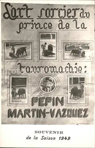 Stierkampf Pepin Martin Vazquez  Kat. Sport