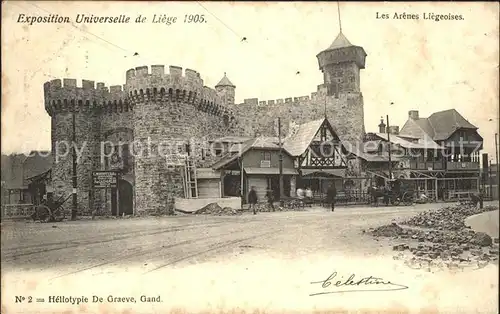 Exposition Universelle Liege 1905 Arenes Liegeoises Kat. Expositions