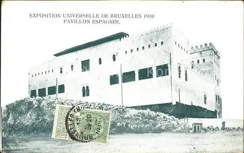 Exposition Universelle Bruxelles 1910 Pavillon Espagnol Kat. Expositions