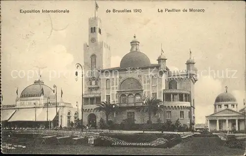 Exposition Universelle Bruxelles 1910 Pavillon de Monaco Kat. Expositions