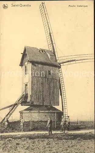 Windmuehle Saint Quentin Moulin historique Kat. Gebaeude und Architektur