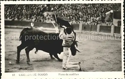 Stierkampf Corrida de Toros Pade de rodillas Kat. Sport