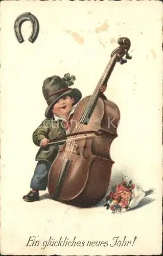 Kinder Child Enfants Cello Rosen Hufeisen Neujahr  Kat. Kinder