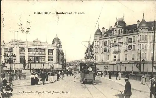 Strassenbahn Belfort Boulevard Carnot  Kat. Strassenbahn