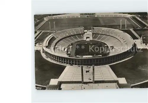 Stadion Reichssportfeld Berlin Fliegeraufnahme Kat. Sport