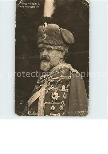 Adel Wuerttemberg Koenig Wilhelm II. Orden  Kat. Koenigshaeuser