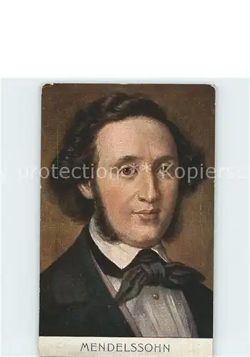 Komponist Felix Mendelssohn Bartholdy Kat. Musik