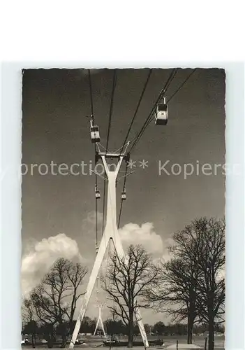 Seilbahn Rheinseilbahn Koeln am Rhein / Bahnen /