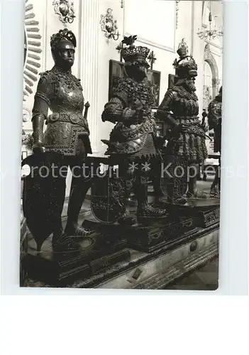 Rittertum Mittelalter Hofkirche Innsbruck Bronzefiguren Kat. Militaria