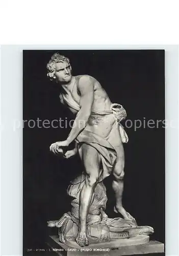 Skulpturen David L. Bernini Museo Borghese Roma Kat. Skulpturen