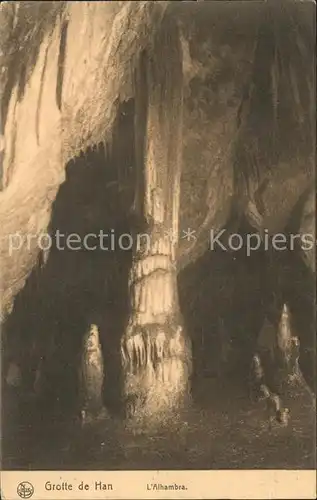 Hoehlen Caves Grottes Grotte de Han Alhambra  Kat. Berge