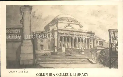 Bibliothek Library Columbia College Library Kat. Gebaeude