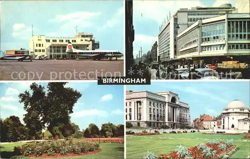 Flugzeuge Zivil Flughafen Cannon Hill Park Corporation Street Birmingham  Kat. Flug