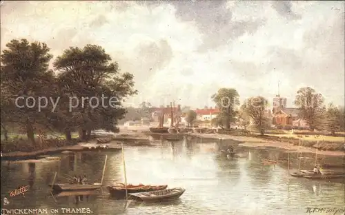 Verlag Tucks Oilette Nr. 7121 Twickenham on Thames R. F. McIntyre Kat. Verlage