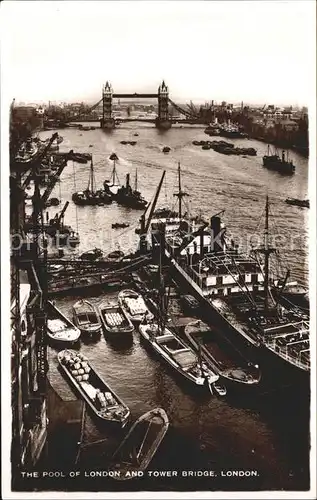 Dampfer Binnenschifffahrt Boote The Pool Tower Bridge London Kat. Schiffe