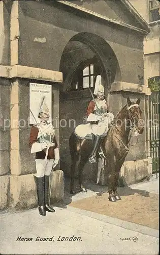 Leibgarde Wache Horse Guard Whitehall London Kat. Polizei