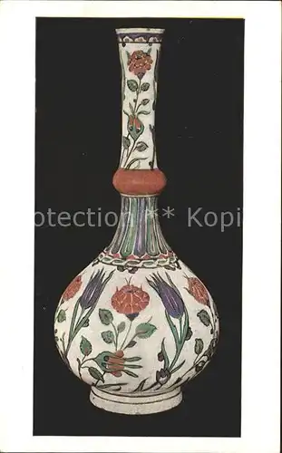 Vase Glazed Earthenware Bottle Kat. Handwerk