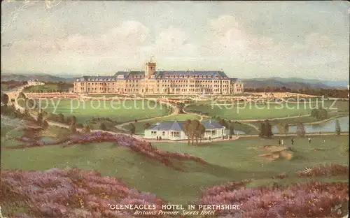 Verlag Tucks Oilette Nr. Gleneagles Hotel Perthshire  Scottish Mountains Kat. Verlage