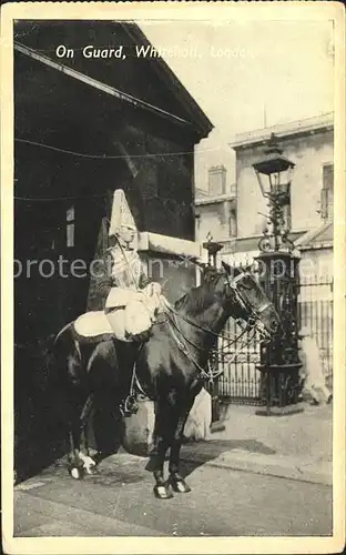 Leibgarde Wache Horse Guard Whitehall London Kat. Polizei